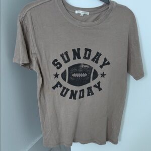 Z Supply Taupe Crew Neck Tee